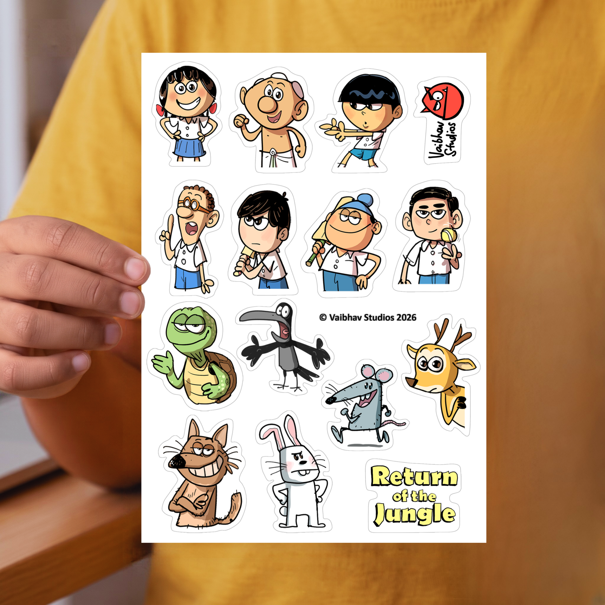 Character Sticker Set Bundle (5 Sheets)