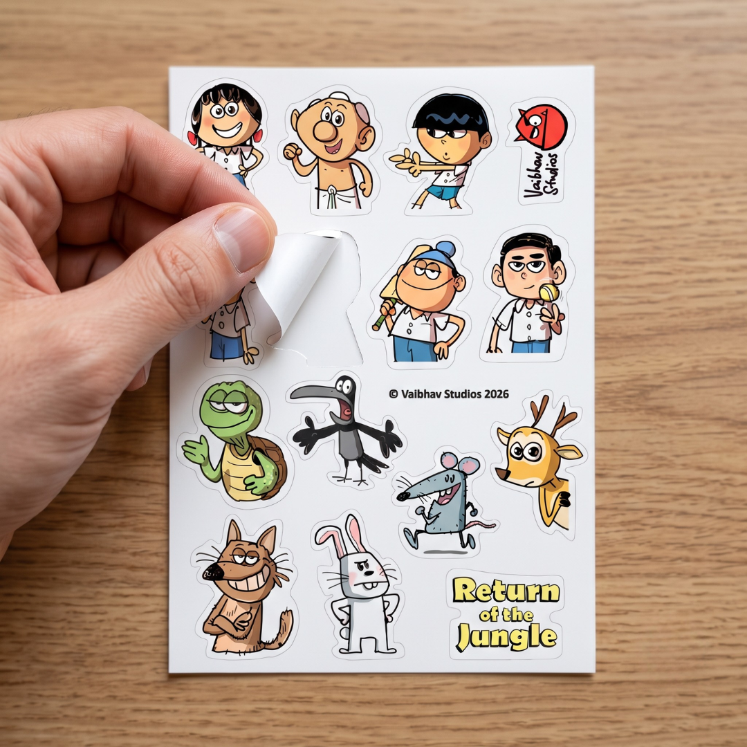 Character Sticker Size