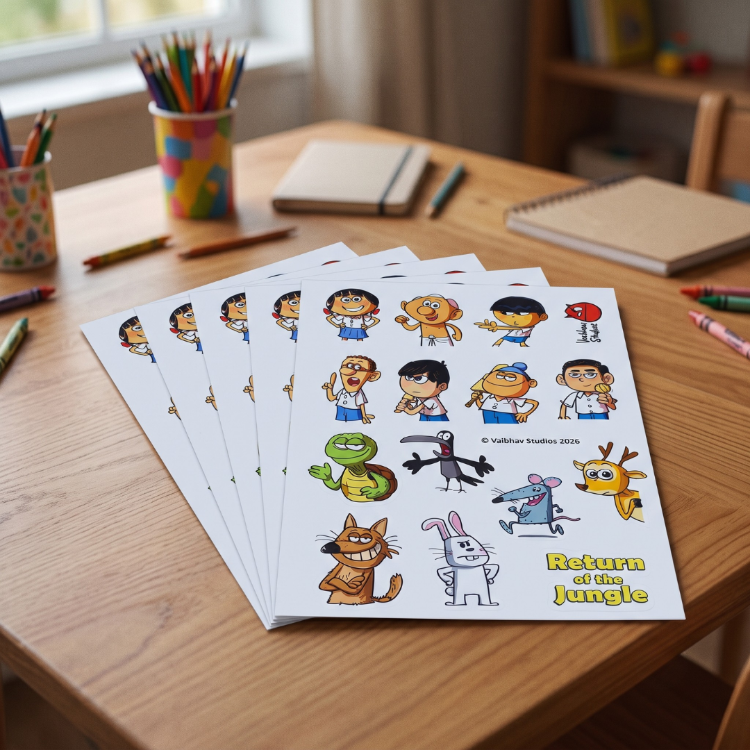 Sticker Sheets table top